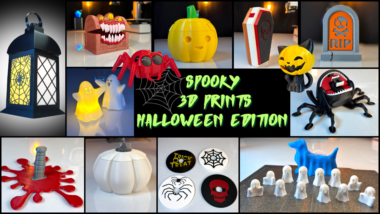 Spooky Halloween 3D Prints Compilation 2024 3DELWORLD